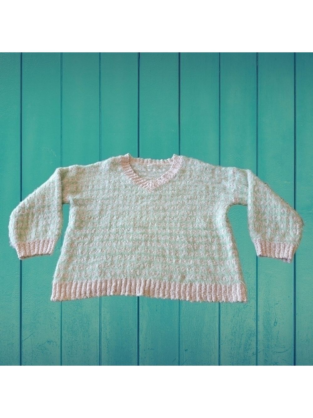 EASEL Womens Fuzzy Sweater Size Large Easel Relaxed T57